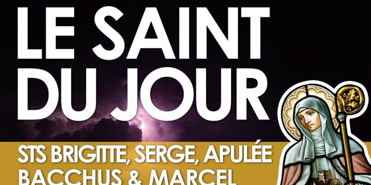 Huit octobre – Saints Brigitte, Serge, Bacchus, Marcel et Apulée